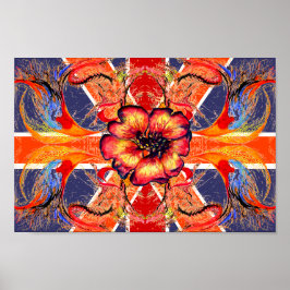 Poster Regra Britannia Elegant Union Jack Fantasy