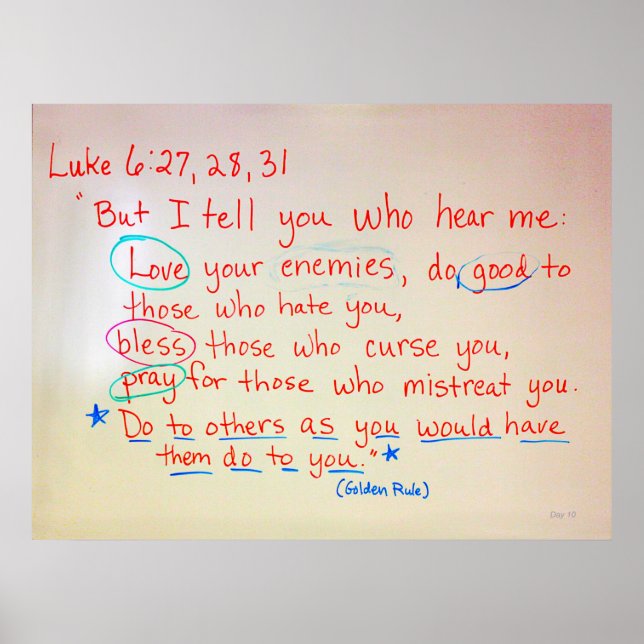 Pôster Regra de ouro (Frente)