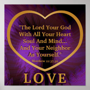 Pôster Regra De ouro Sobre O Posto Royal Purple Angelic W