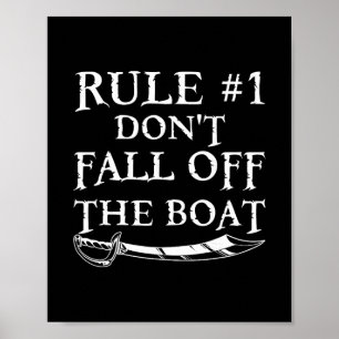 Poster Regra Divertida #1 Não Caia do Cruzeiro de Pirata
