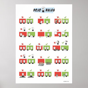 Poster Regras Aikido Dojo