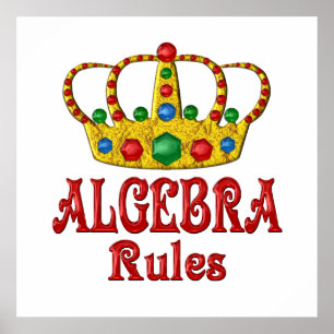 Poster Regras da ÁLGEBRA
