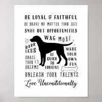Regras da Casa de Canvas de Animais Inspiradores p