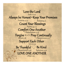 Regras da Família com Verso da Bíblia