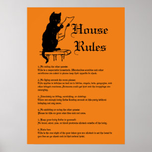 Poster Regras de Halloween