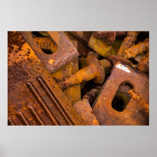 Pôster Regras de Metal Grande 60 x 40 Canvas Premium Bril