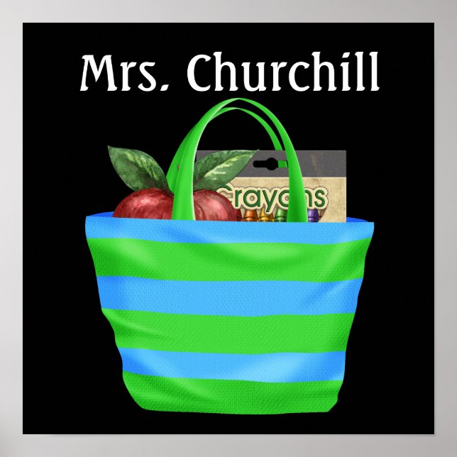 Pôster Regras de sala de aula do professor escolar - SRF (Frente)