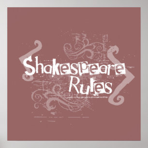 Pôster Regras de Shakespeare