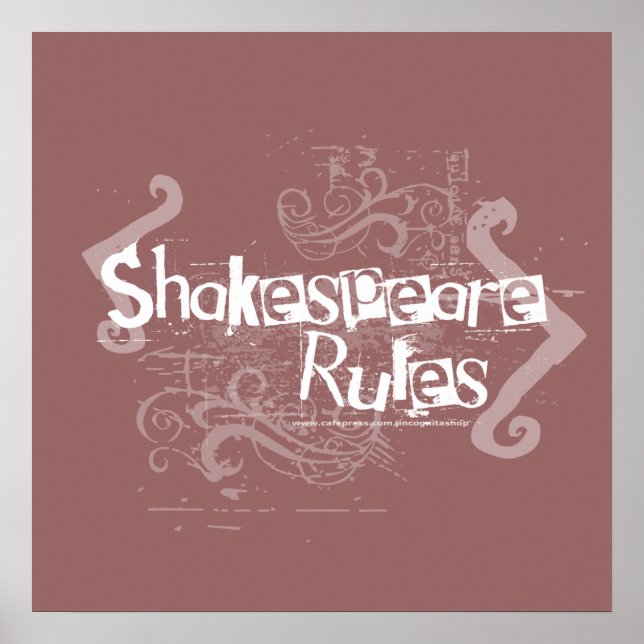 Pôster Regras de Shakespeare (Frente)
