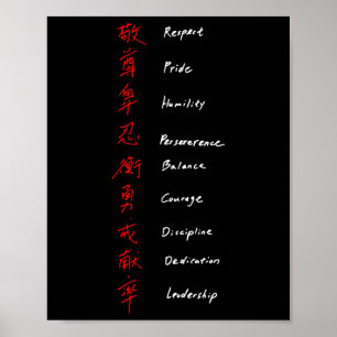 Poster Regras do Shotokan Karate