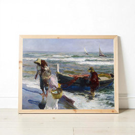 Poster Regresso da pesca, Joaquin Sorolla y Bastida