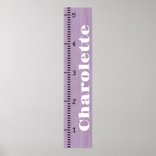 Poster Régua Personalizada do Gráfico de Crescimento das 