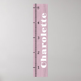 Poster Régua Personalizada do Gráfico de Crescimento das 