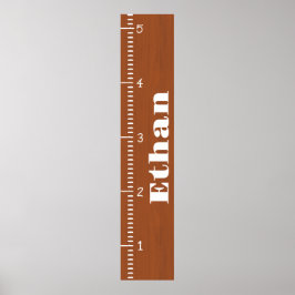 Poster Régua Personalizada do Gráfico de Crescimento Huma