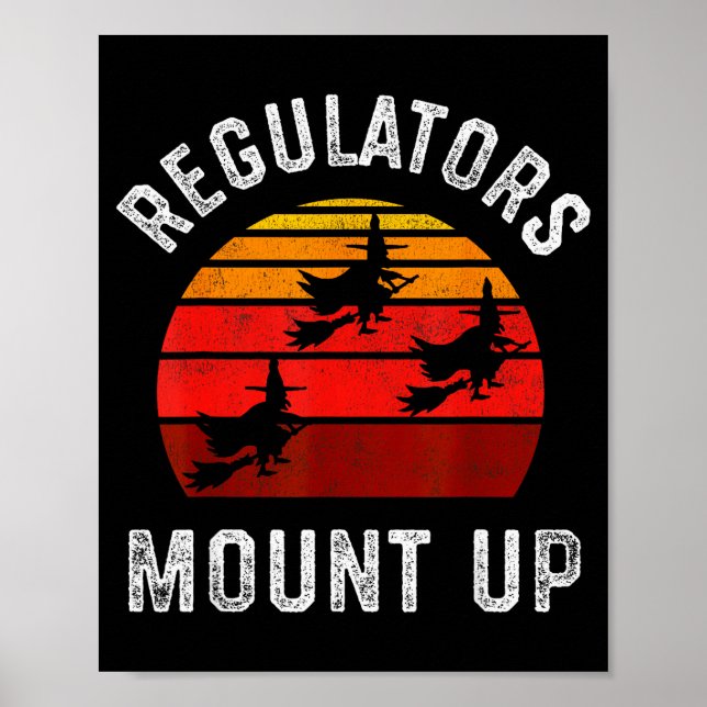 Poster Regulators Mount Up, Funny Halloween Witch  (Frente)