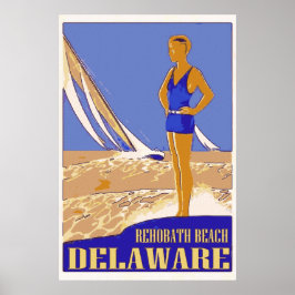 Poster Rehobath Beach Delaware