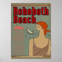 Poster Rehoboth Beach Art Deco