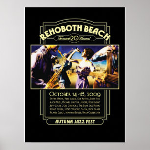 Poster Rehoboth Beach Autumn Jazz Fest 2009