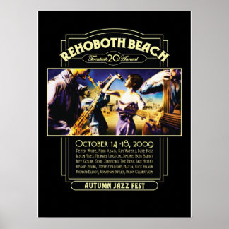 Poster Rehoboth Beach Autumn Jazz Fest 2009
