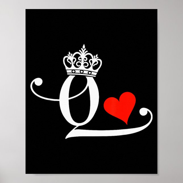 Poster Rei &amp; Rainha De Copas Casal Combinando São V (Frente)