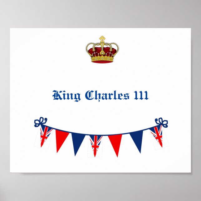 Poster Rei Charles 111 Coroa Real (Frente)