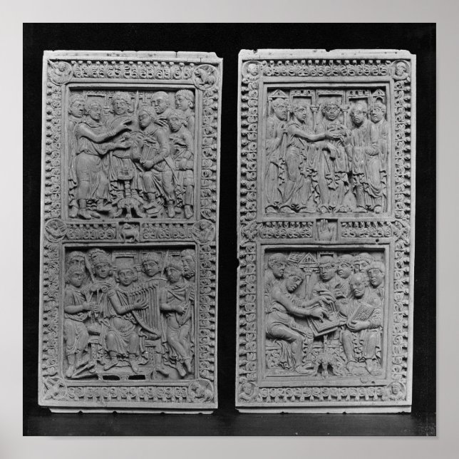 Pôster Rei David comissionando e cantando o (Frente)