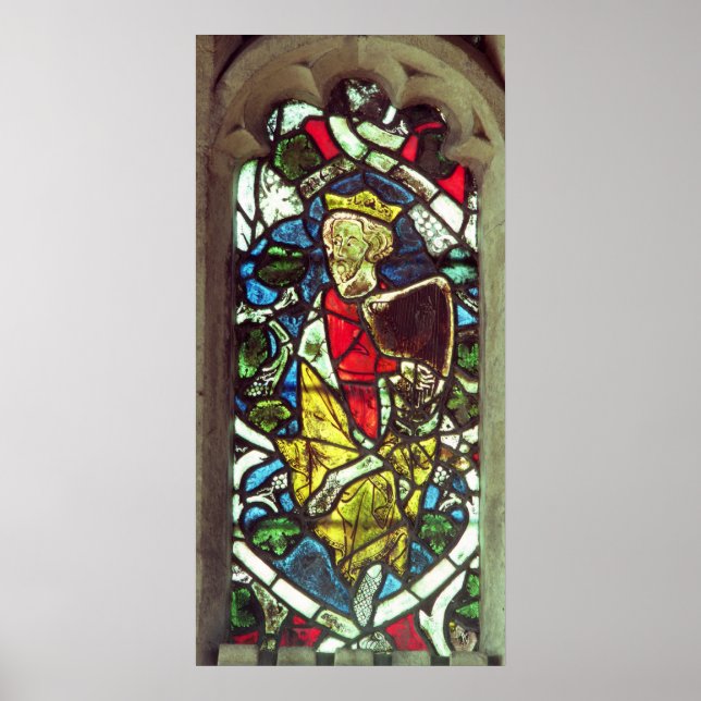 Pôster Rei David, século 14 (Frente)