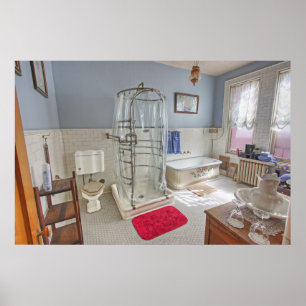 Poster Rei de cobre Victorian Banheiro - montículo