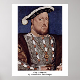 Poster Rei de Inglaterra por Hans Holbein o mais novo
