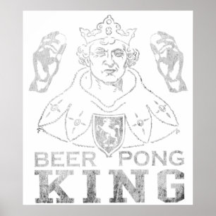 Poster Rei de Pong da cerveja