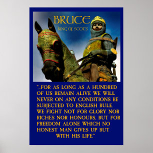 Pôster rei de robert bruce de escocês
