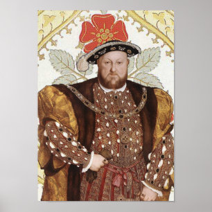 Pôster Rei do rei Henry VIII Tudor do retrato de