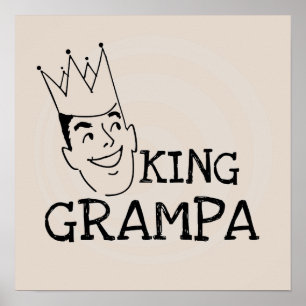 Pôster Rei Grampa T-shirt e presentes