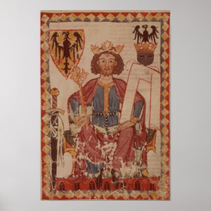 Pôster Rei Henrique, ilustração do Manasse