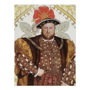 Pôster Rei Henrique VIII Tudor Rei da Inglaterra Retrato