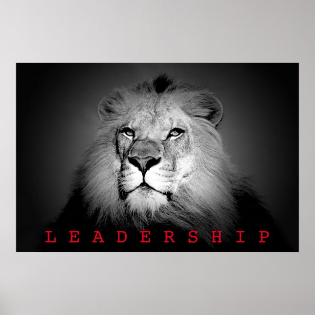 Poster Rei Leão Liderança Motivacional (Frente)