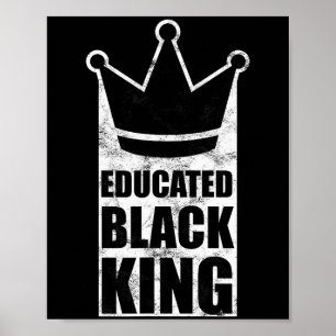 Poster Rei Negro Educado Dia de Martin Luther King Direit