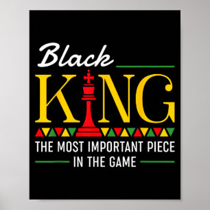 Poster Rei Negro Peça Importante Para Afro Africano Orgul