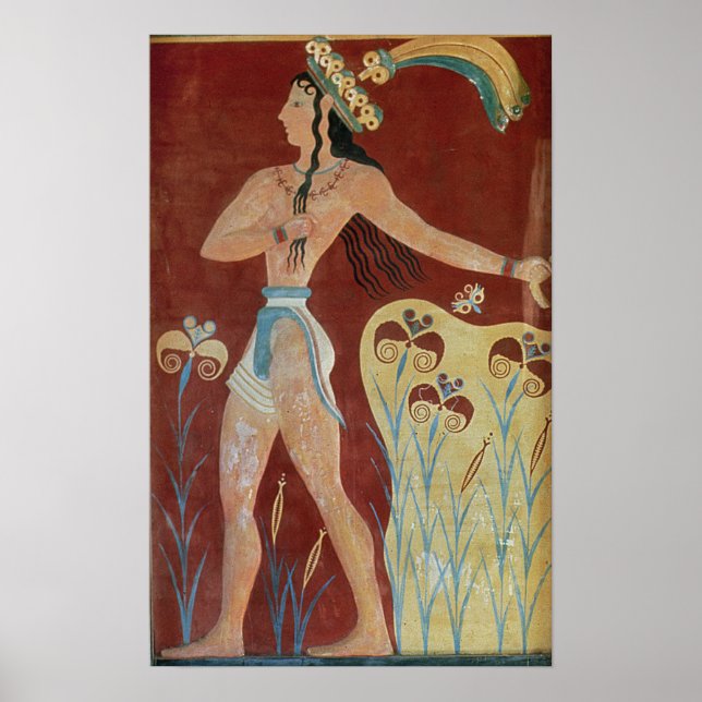 Pôster Rei-Padre ou Príncipe com Lírios (Frente)