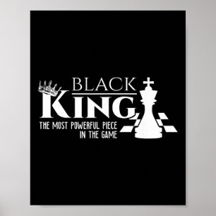 Poster Rei Preto - A Peça Mais Poderosa do Jogo -