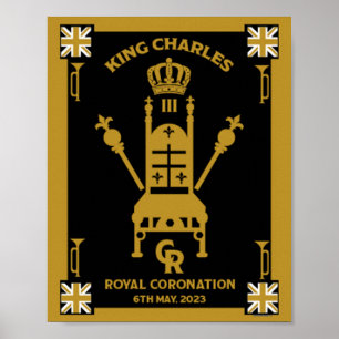 Poster Rei Real Britânico Charles III