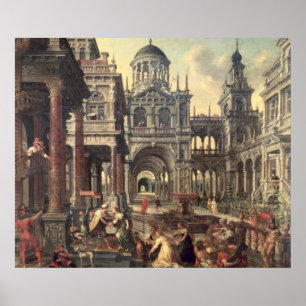 Poster Rei Solomon e rainha de Sheba