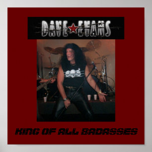 PÔSTER REI TODO BADASSES DO CARTAZ DE DAVE EVANS