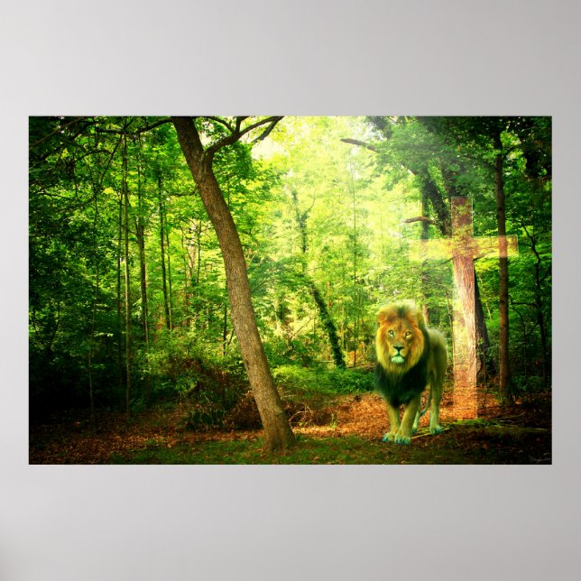 Poster Rei Triunfante (Arte Cristã Leão) (Frente)