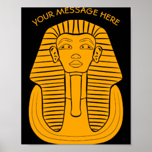 Poster Rei Tut Tutancâmen Egito Antigo Gráfico T Sh