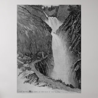 Poster Reichenbach Falls - Sidney Paget
