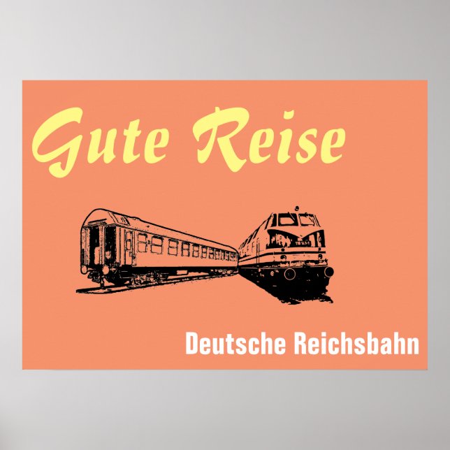 Poster Reichsbahn alemão (Frente)