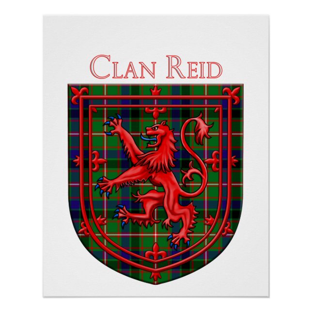 Pôster Reid Tartan Scottish Xadrez Lion Rampant (Frente)