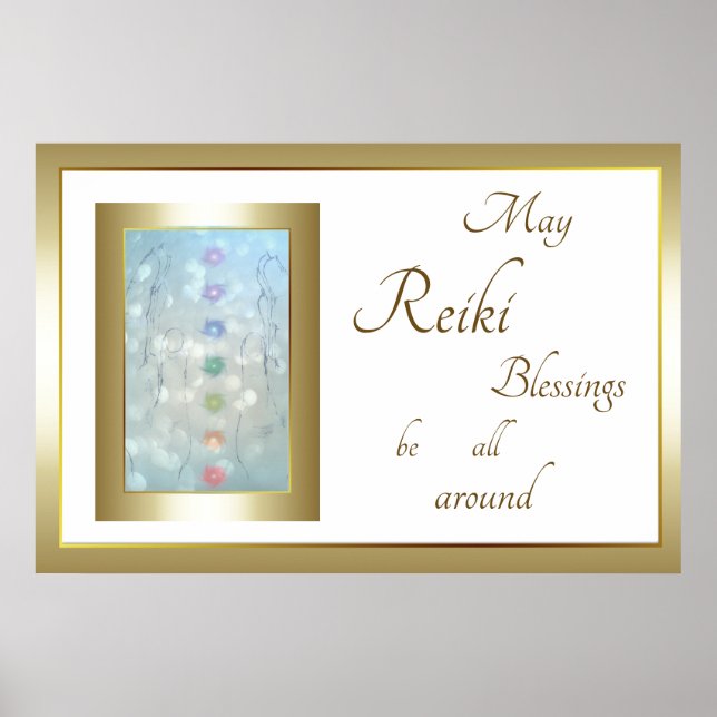 Poster Reiki Blessings design (Frente)