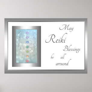 Poster Reiki Blessings design